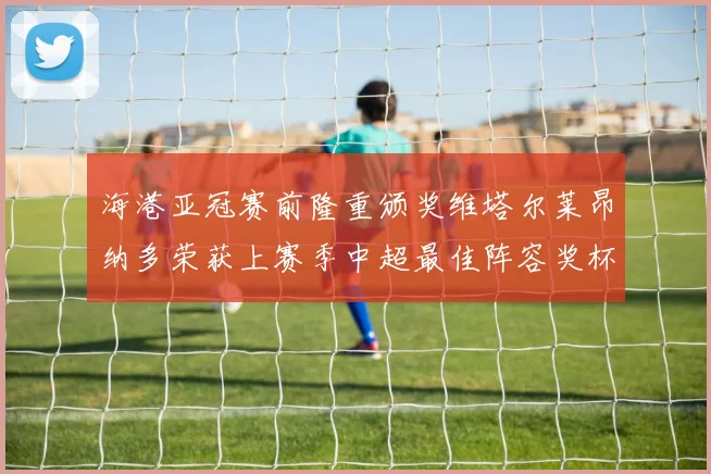 海港亚冠赛前隆重颁奖维塔尔莱昂纳多荣获上赛季中超最佳阵容奖杯